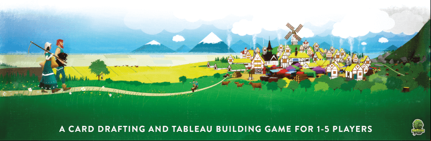A card drafting and tableau building game for 1-5 players