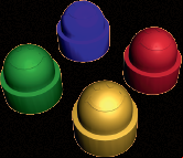 Coloured stones