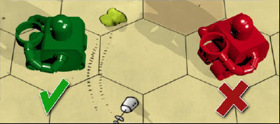 Robot facing a hex-side